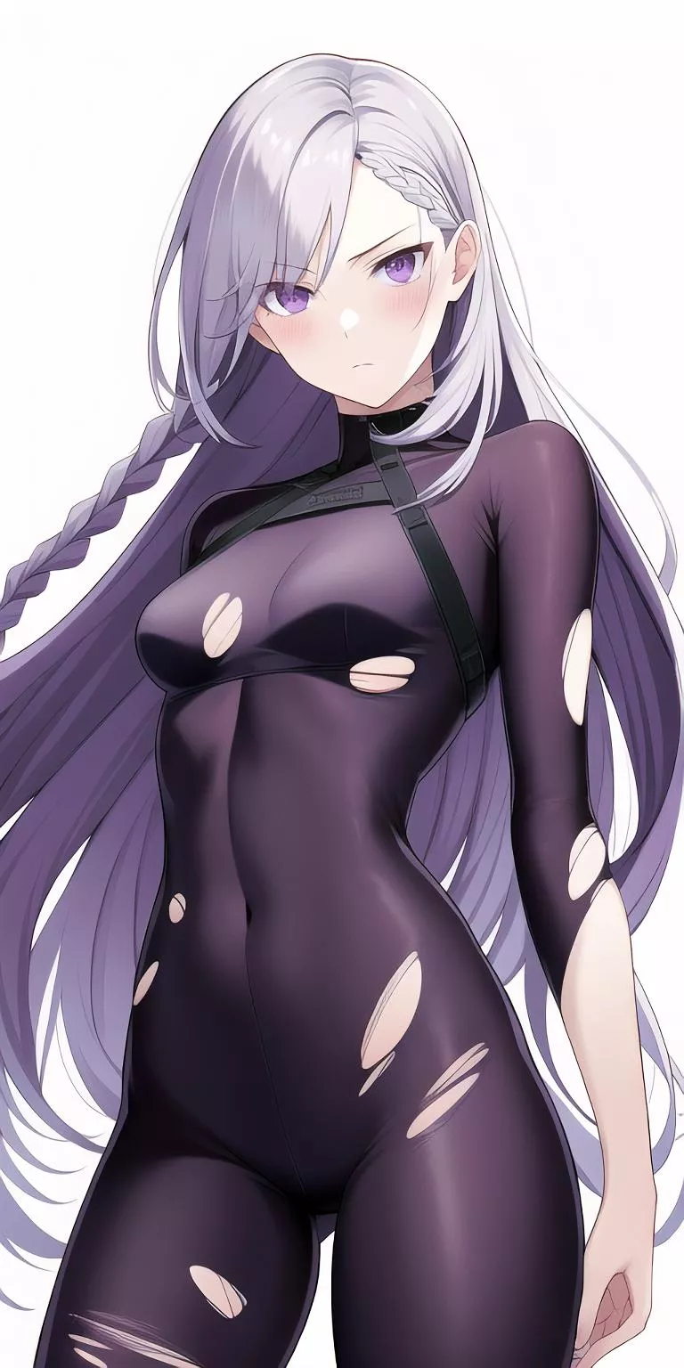 Partially Torn Body Stocking