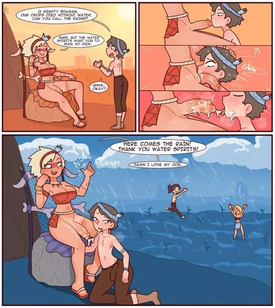 Rain and cock? I’m never getting up! 😍😍😍