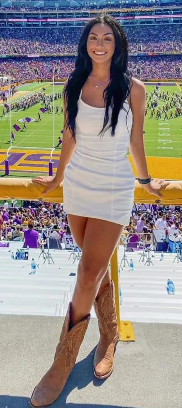 Real Gal in Short, Sexy Dress, and Boots