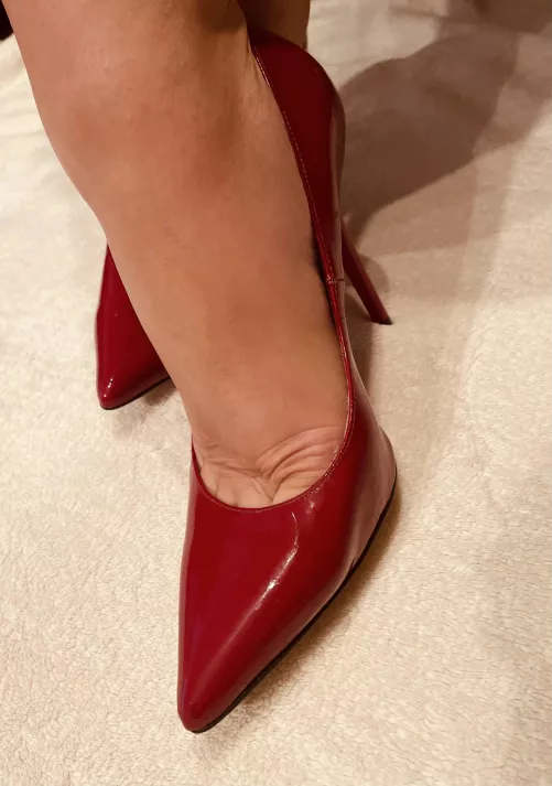 Red patent Stilettos