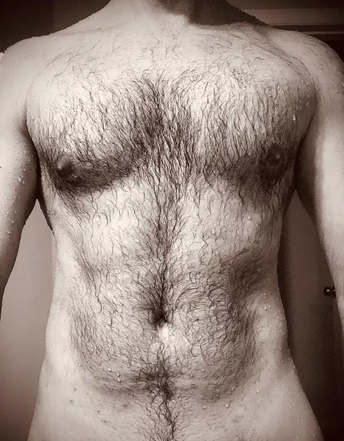 Some artistic touches but the same hairy chest