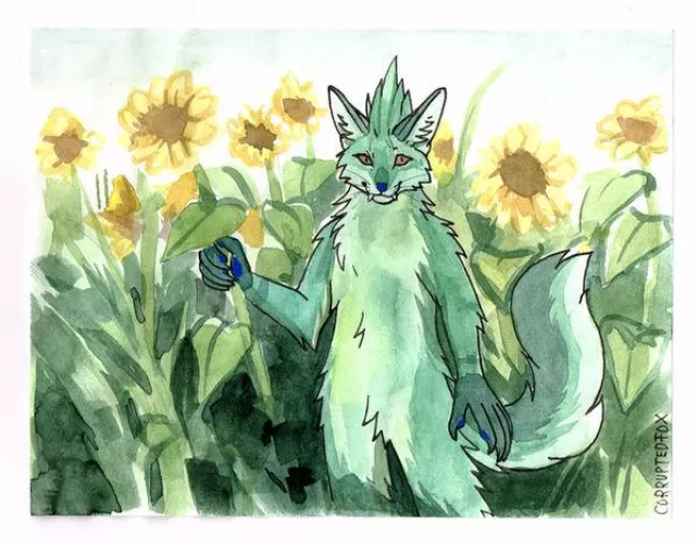 Sunflower Fox (Art by me)