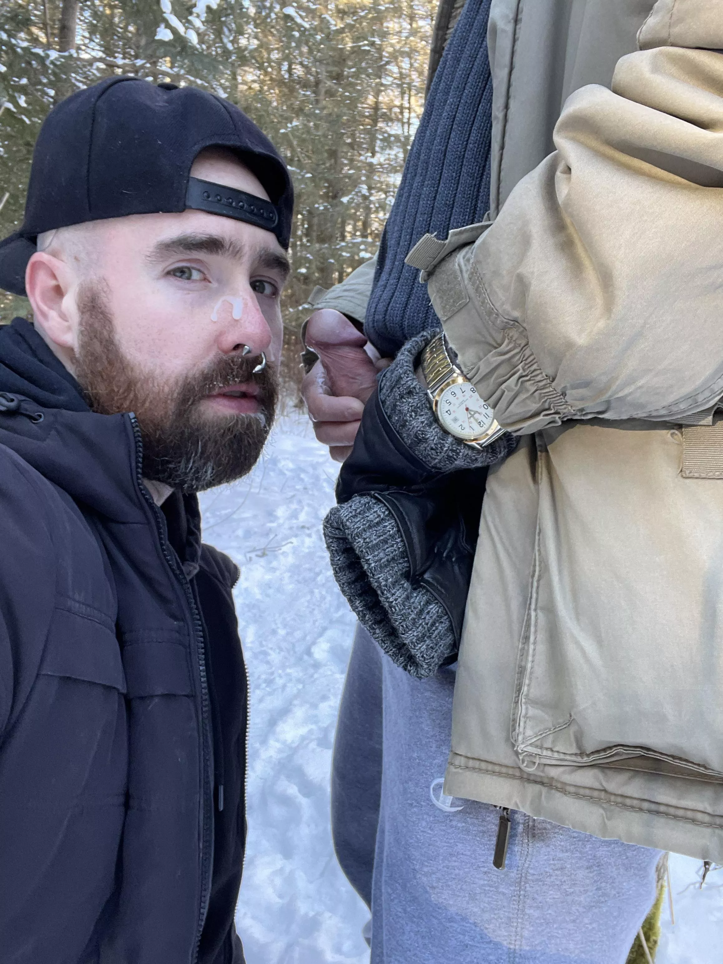 The winter weather won’t stop me from cruising for dick