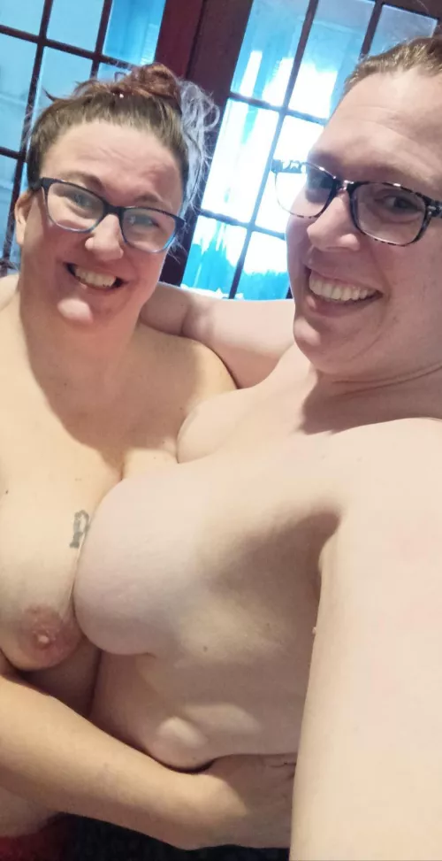 topless with my bestie!