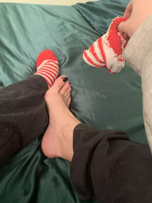 Warm fuzzy socks