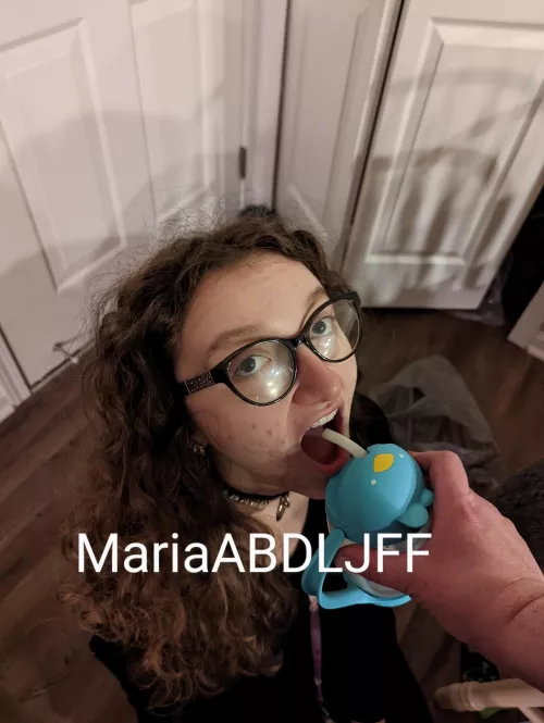 When Daddy gives me my sippy cup!