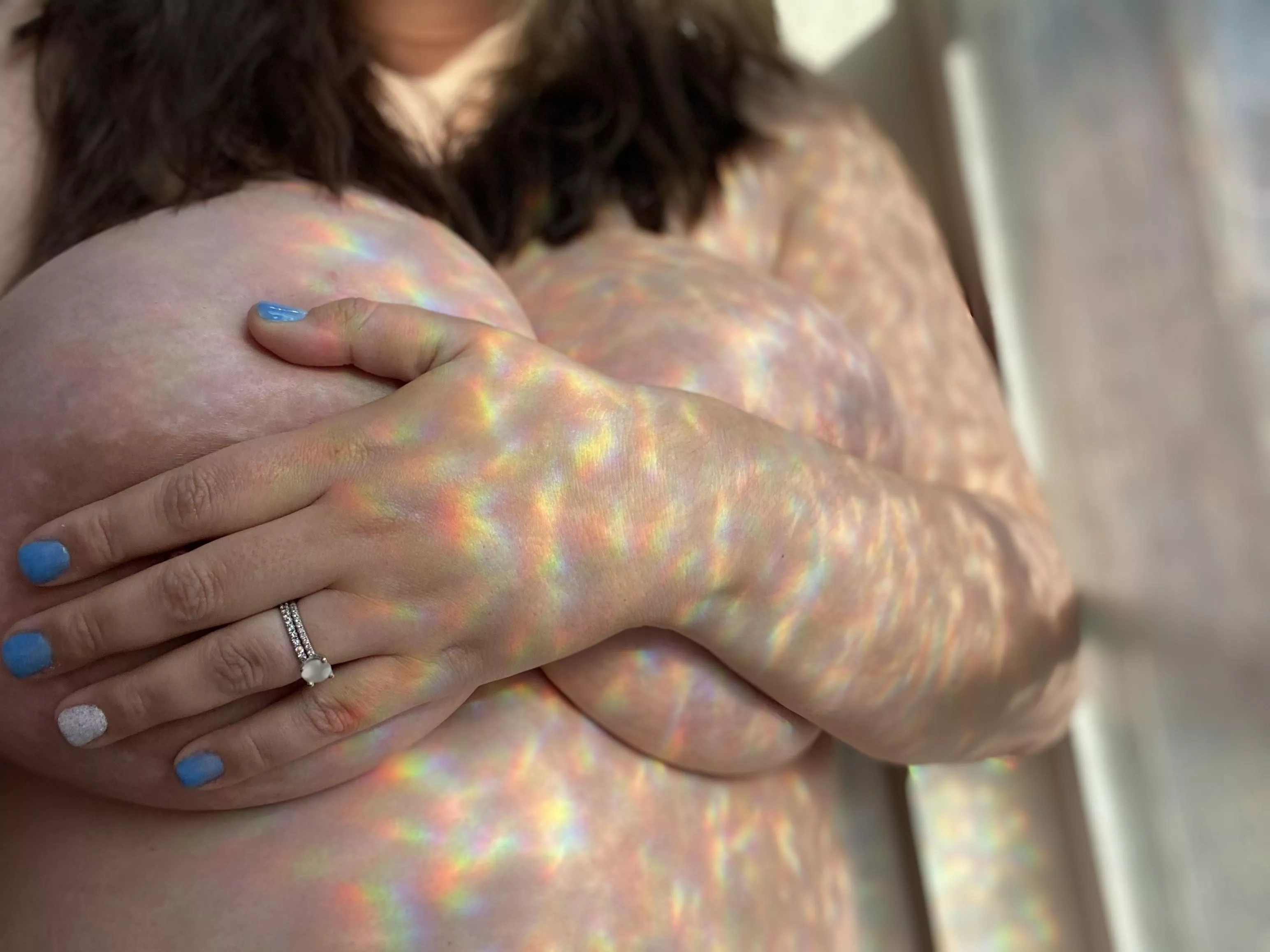 Would you fuck these tits while my husband watched?