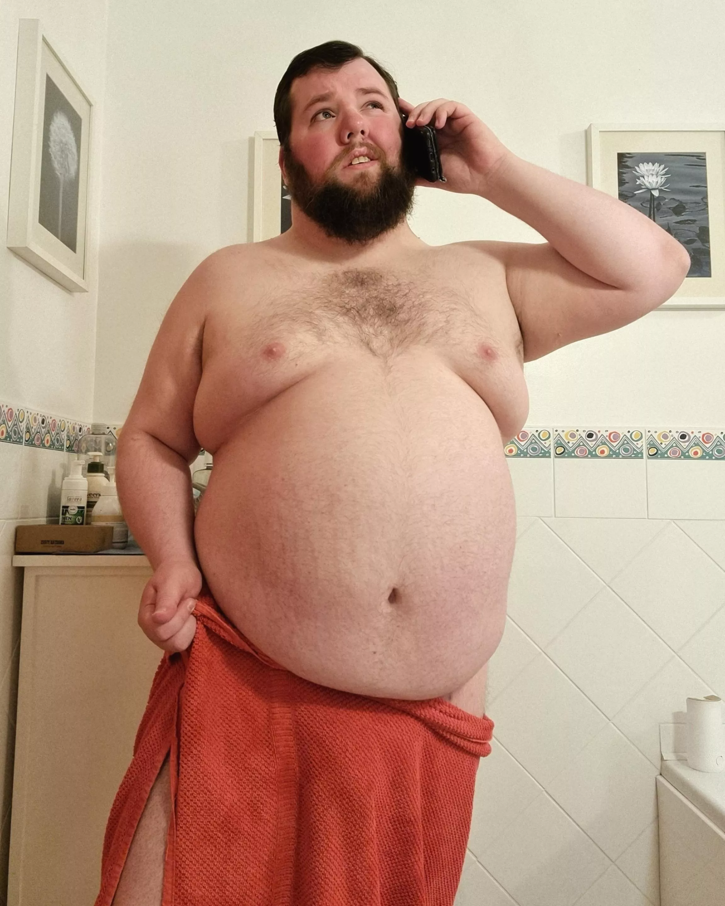 You'll have to speak up. I'm wearing a towel