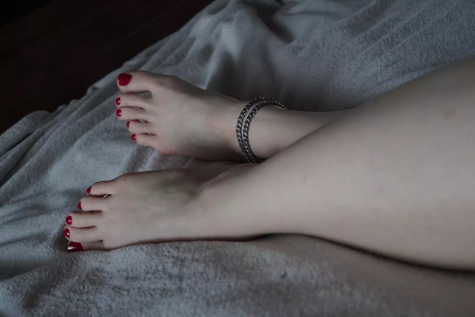 Your POV in bed with my feet