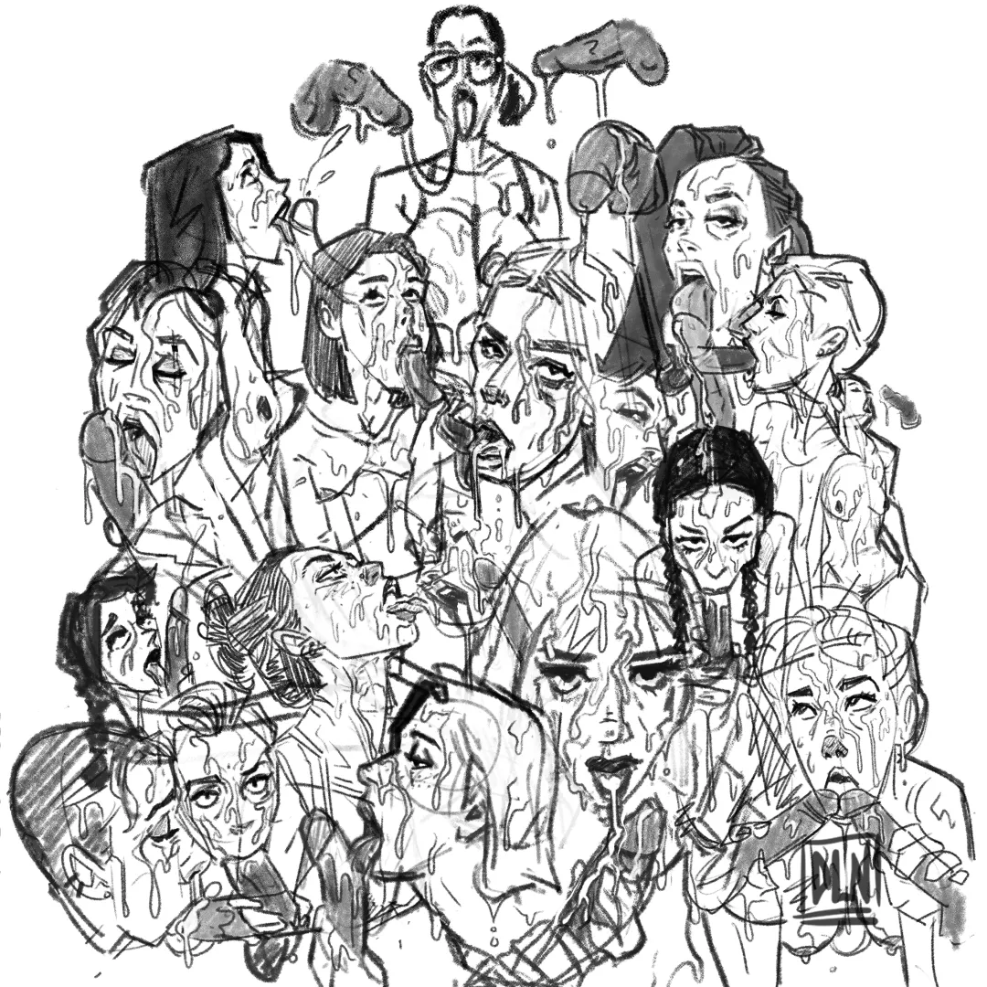 a collage of some recent sketches