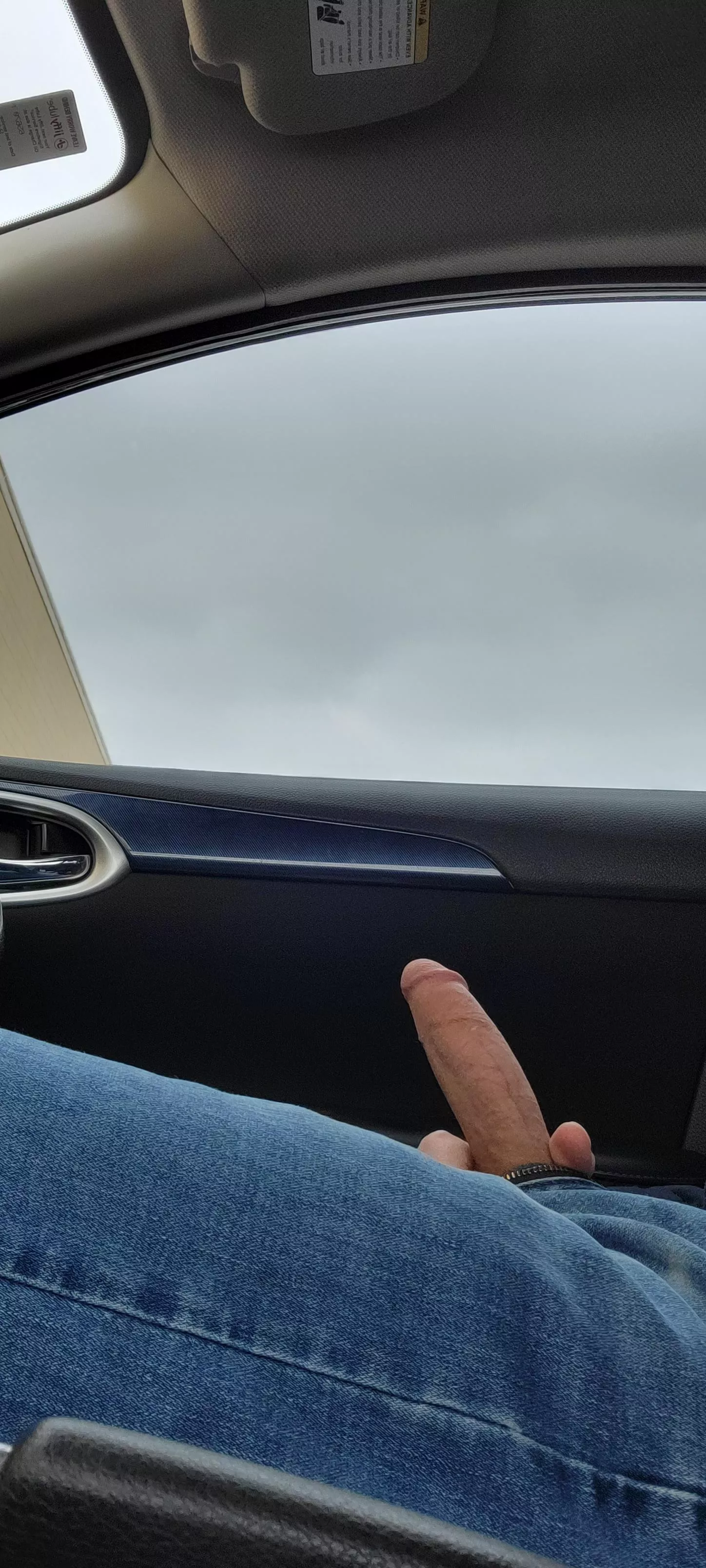 almost caught masturbating in my car