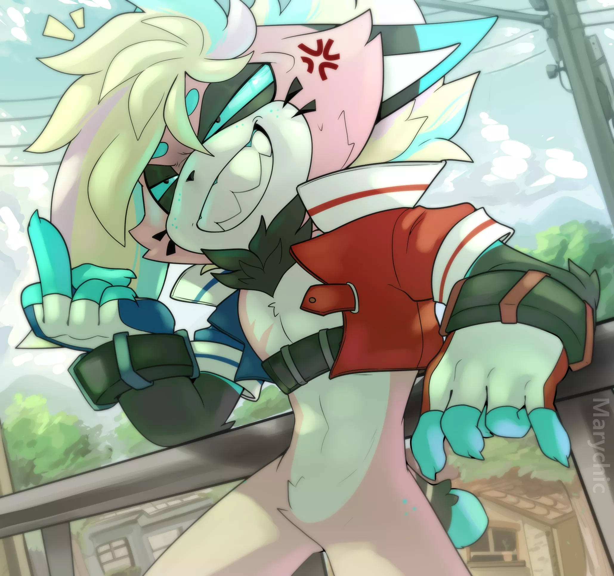 Angry cat! Draw I made of my boi G because I felt super motivatedx3 I hope you guys like it! (Art made by Marychic3908)