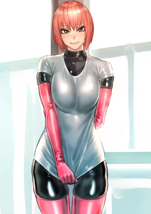 Black, White, And Pink Latex Pull (Kilye Kairi) [Original]