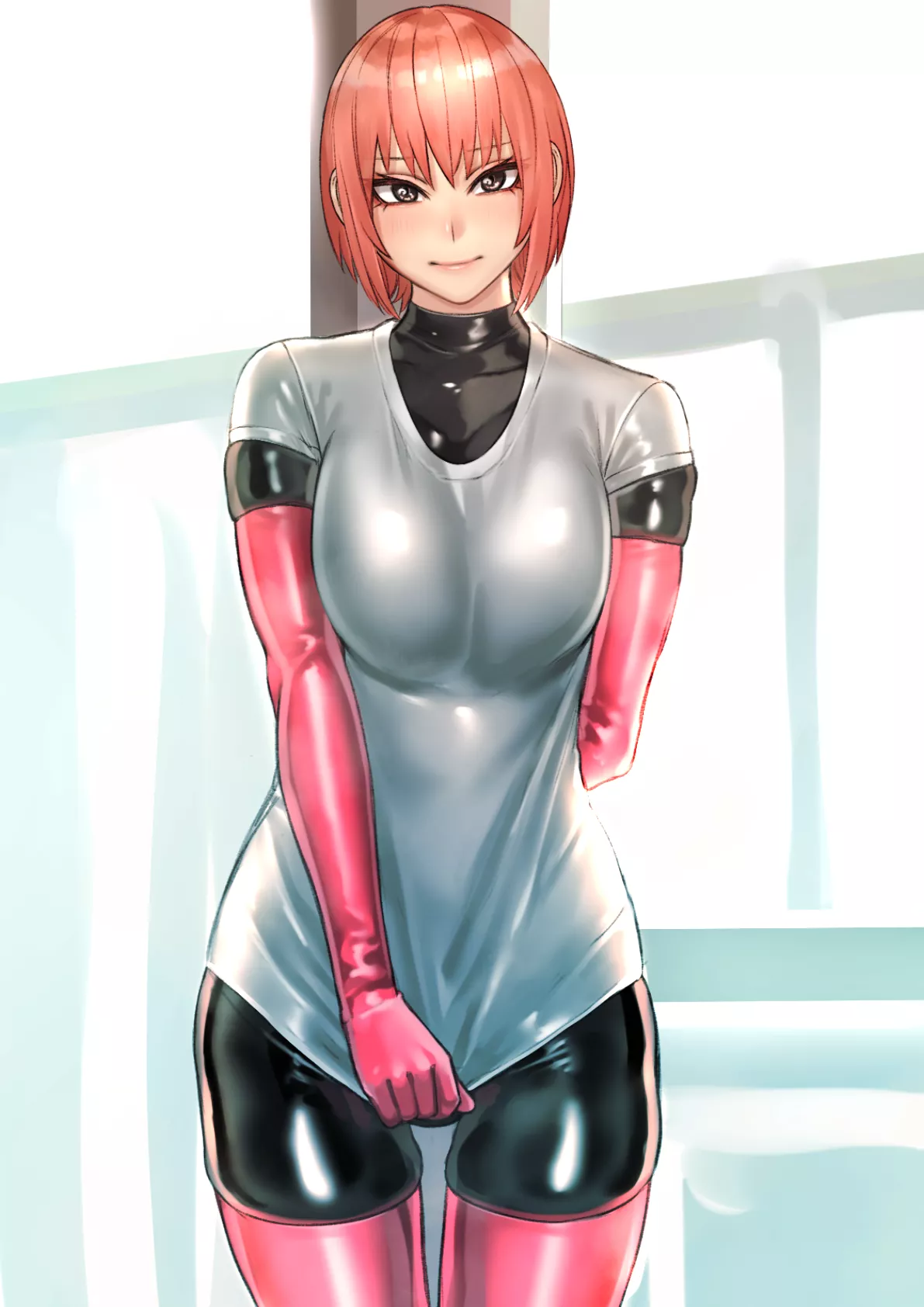 Black, White, And Pink Latex Pull (Kilye Kairi) [Original]