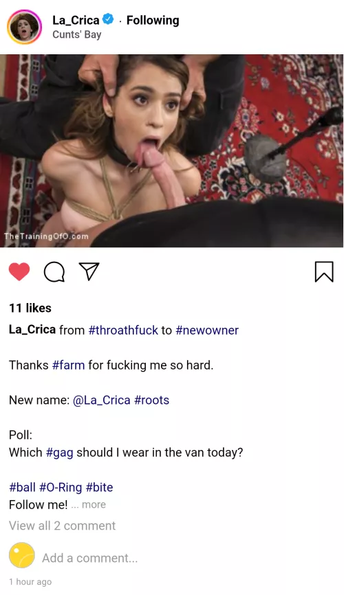 (cuntagram) - @la_crica - bought!