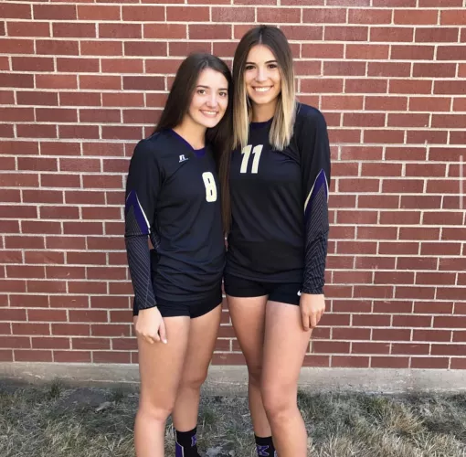 cute volleyball gals