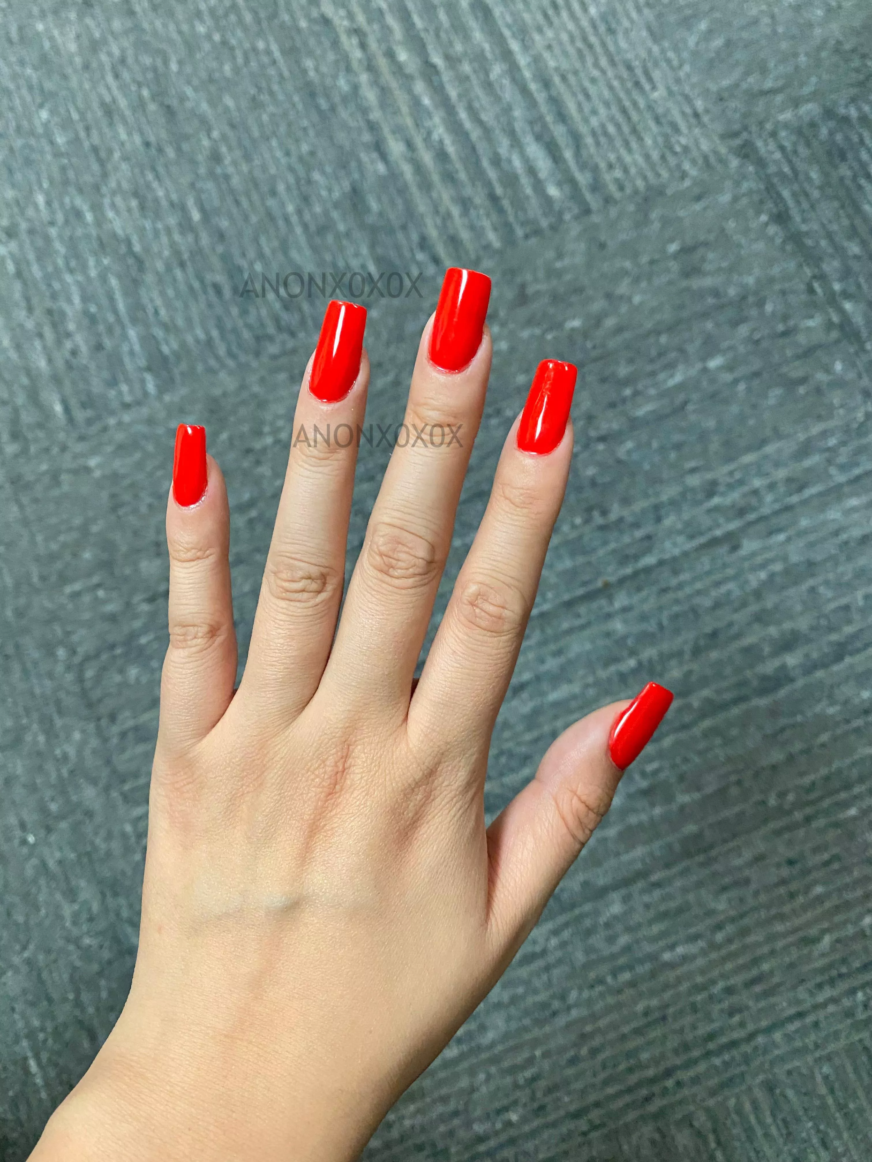 Do these red nails do something for you? ;)
