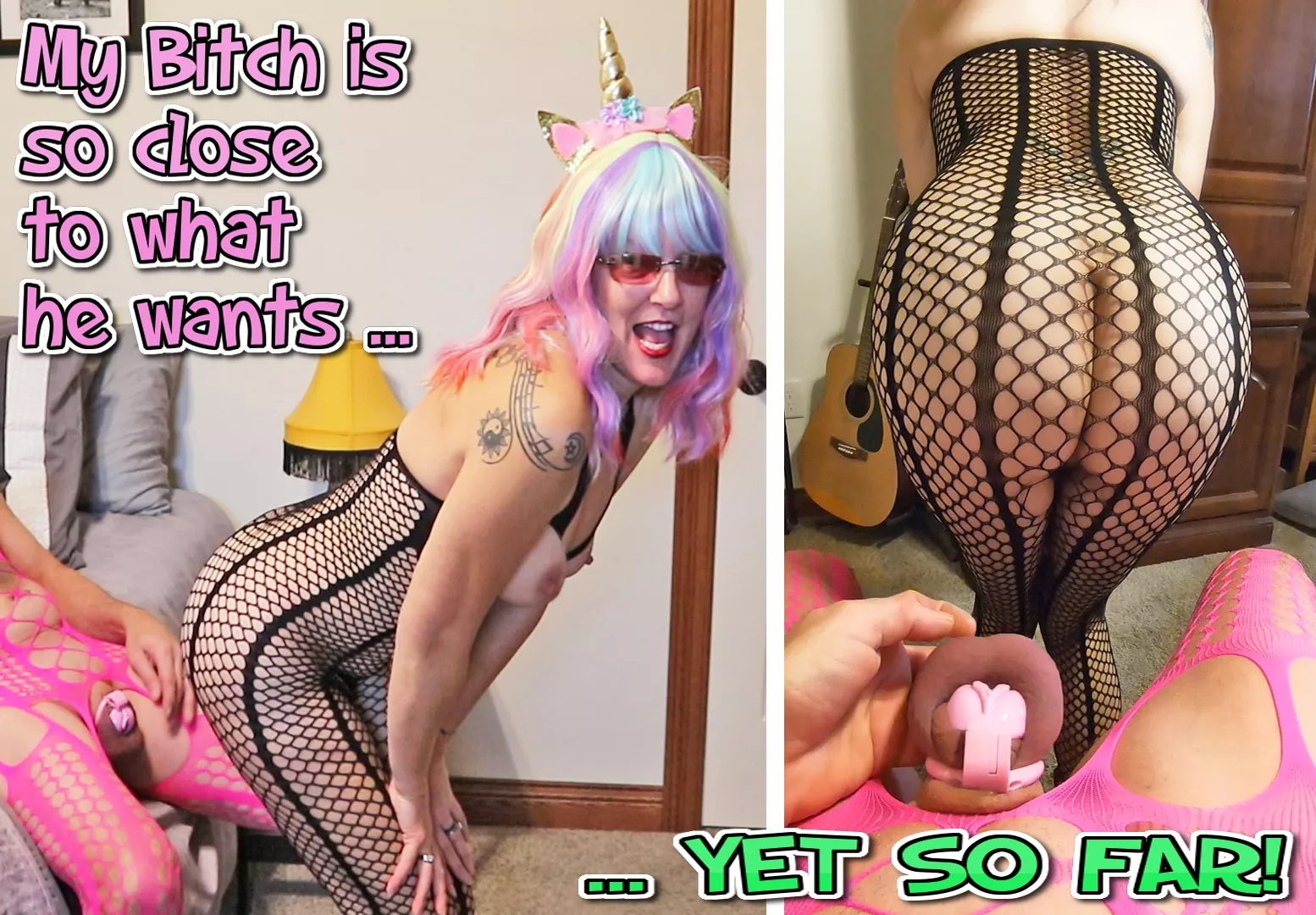 Do you feel sorry for my bitch... or do you want to trade places with him?