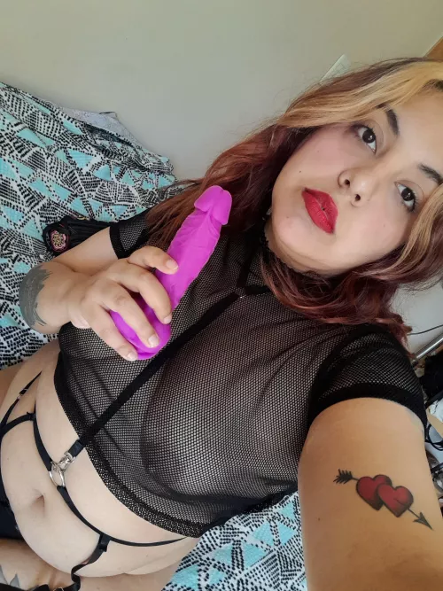 [domme] get on your knees to release my new dildo