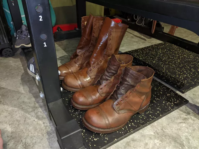 finally had time to recondition my jump boots.