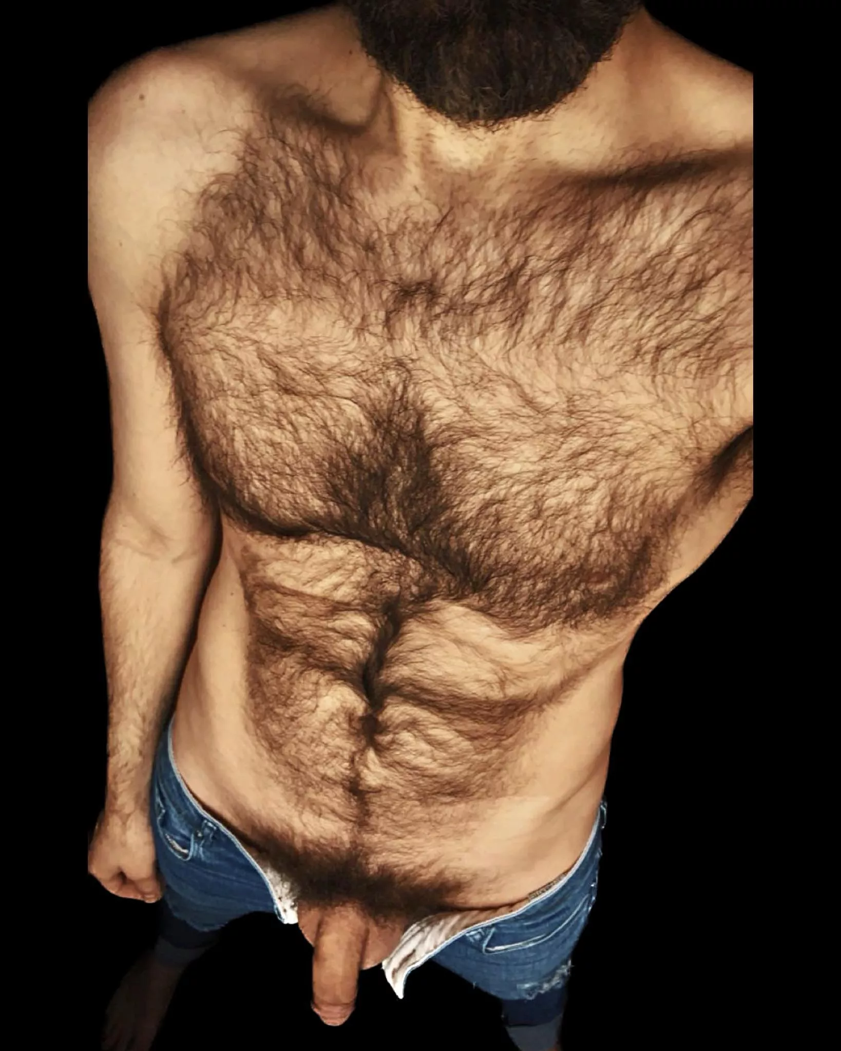 Freeballin' with full bush...