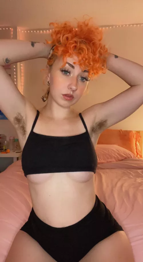 Hairy pits and under boob, could you ask for anything better?