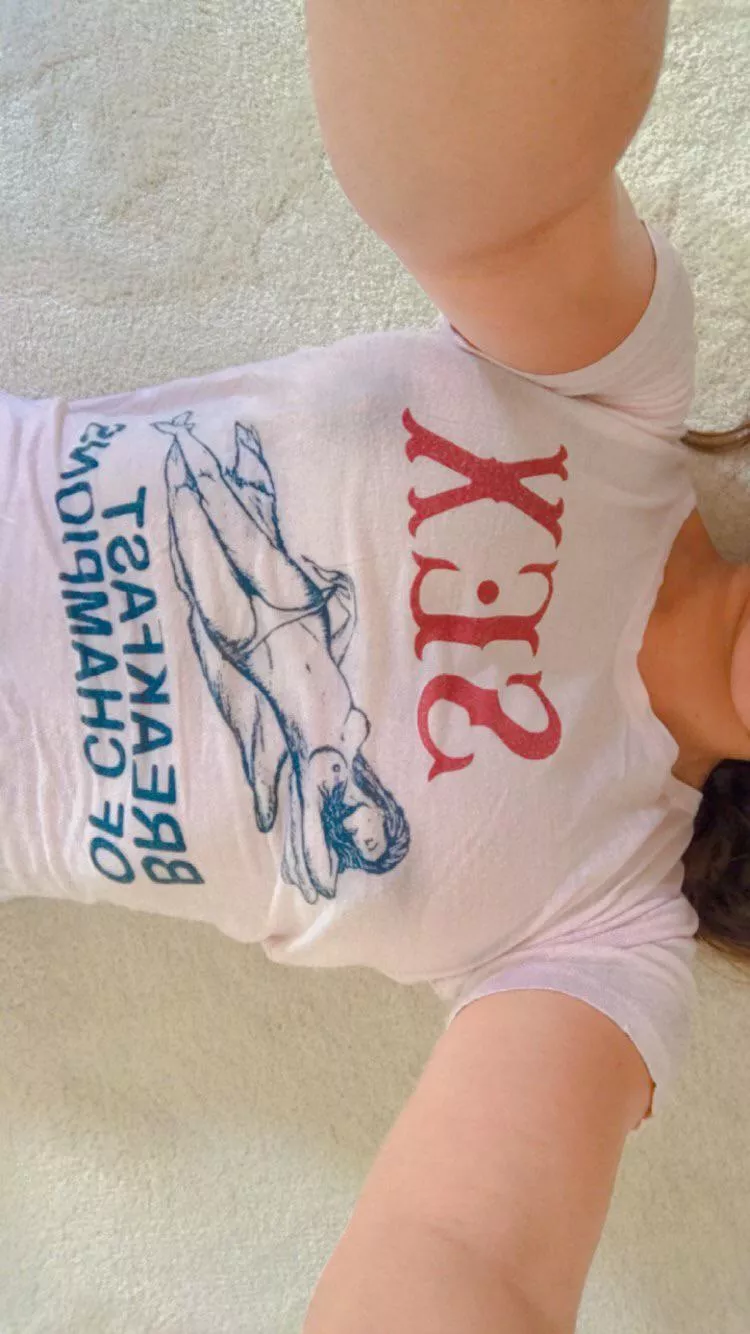 I always get a ton of stares when i wear this shirt… especially if I forget my bra