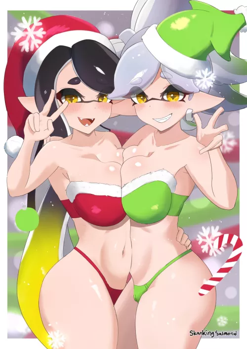 I drew Squid Sisters Holiday