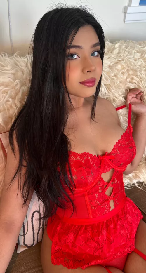 I love a red bodysuit