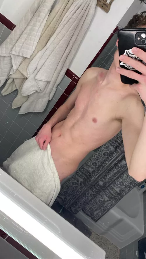 It always makes a hill in the towel