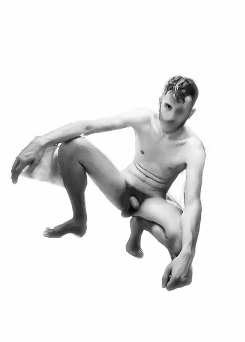 Just a black and white portrait photo but I thought it could be a cool creepy pose