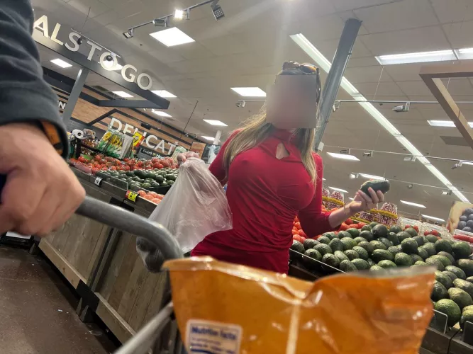 Just doing a little grocery shopping.