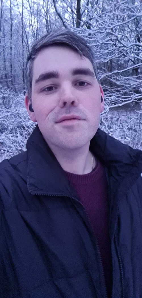 Just me enjoying a long post gaming walk through the snow! Gotta love winter - stay safe out there ❄️☃️