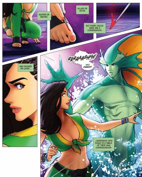 Laura and Rikuo [Street Fighter VS Darkstalkers #5]