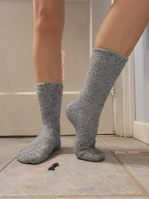 Let me rub these soft socks all over you?