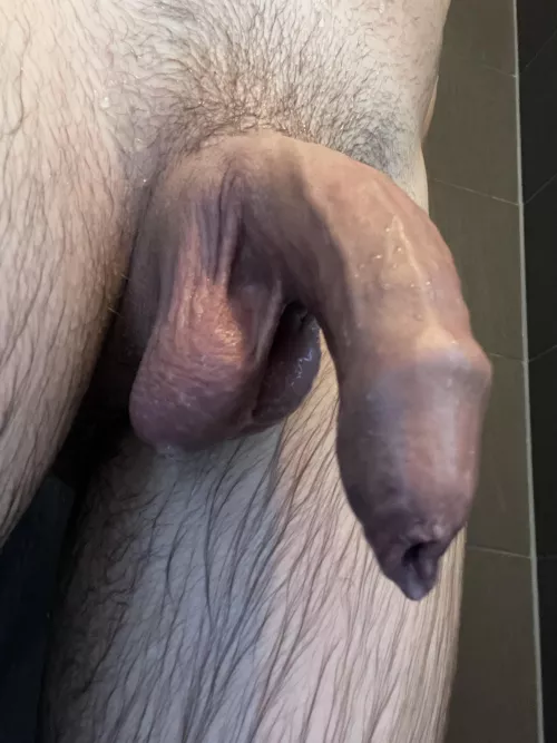 Locker room shower selfie