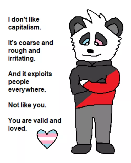 Lucy the Panda hates capitalism but loves you ❤
