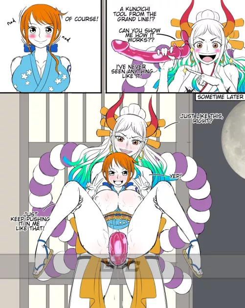 Nami shows yamato how to use it