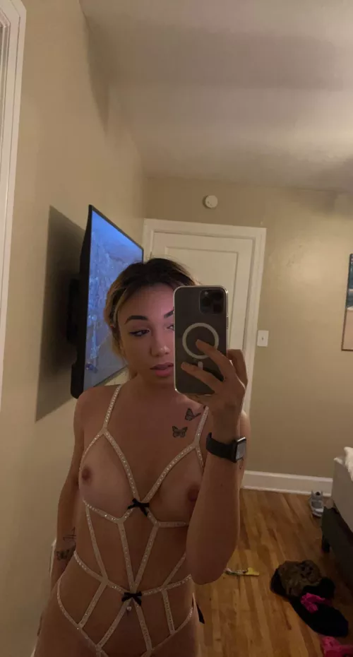 Poking right through