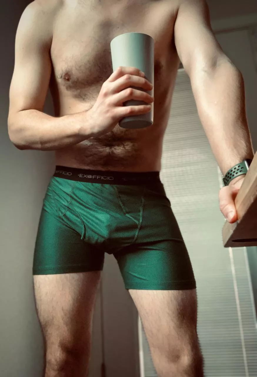 Post-run cool down. Let’s hit the shower. [M]