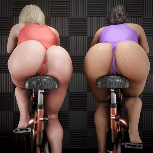 Power Girl & Wonder Woman Working Out (BreadCrumb) [DC]