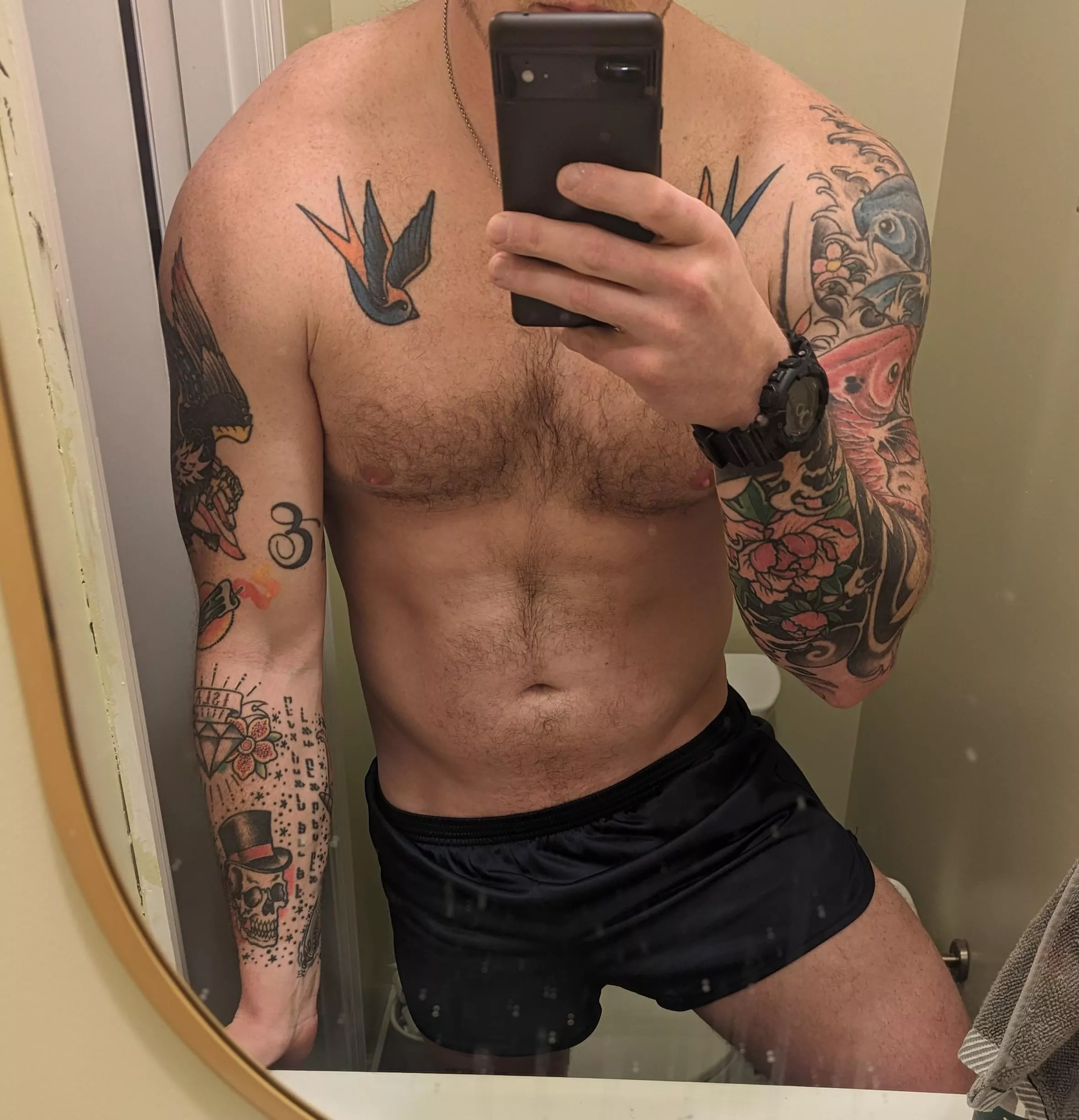 PSA: if the length of your shorts doesn't put your junk in danger of falling out, they're too long.