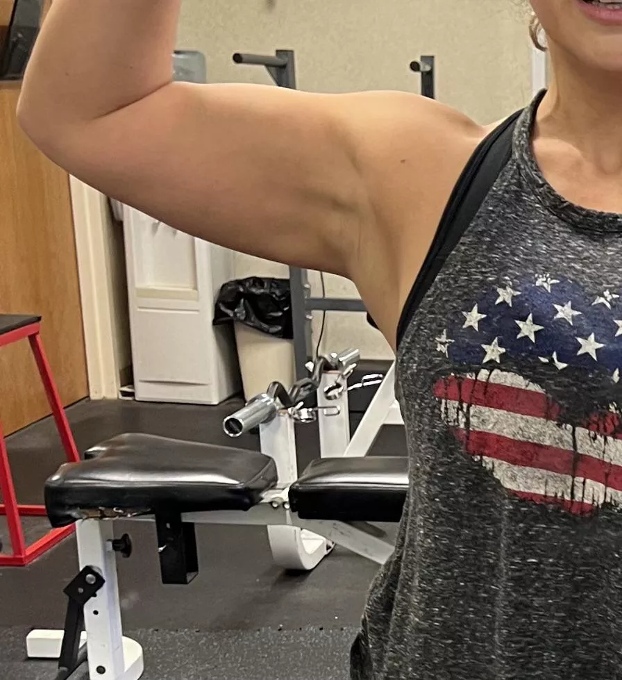 That bicep bulge finally coming in