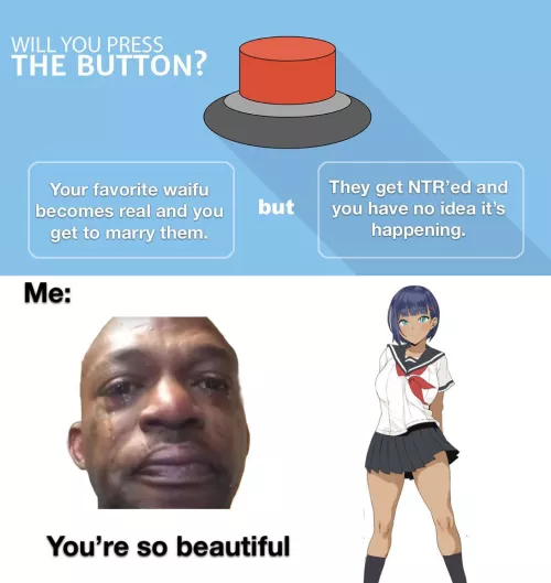 The real question is can you choose who NTRs her? And the answer is idk sure.