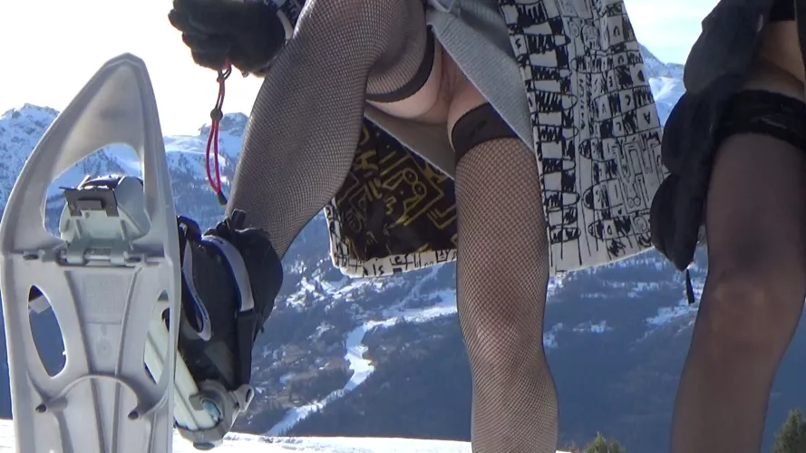 This is much sexier than heavy ski pants