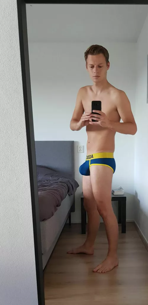 This Swedish stud is packing