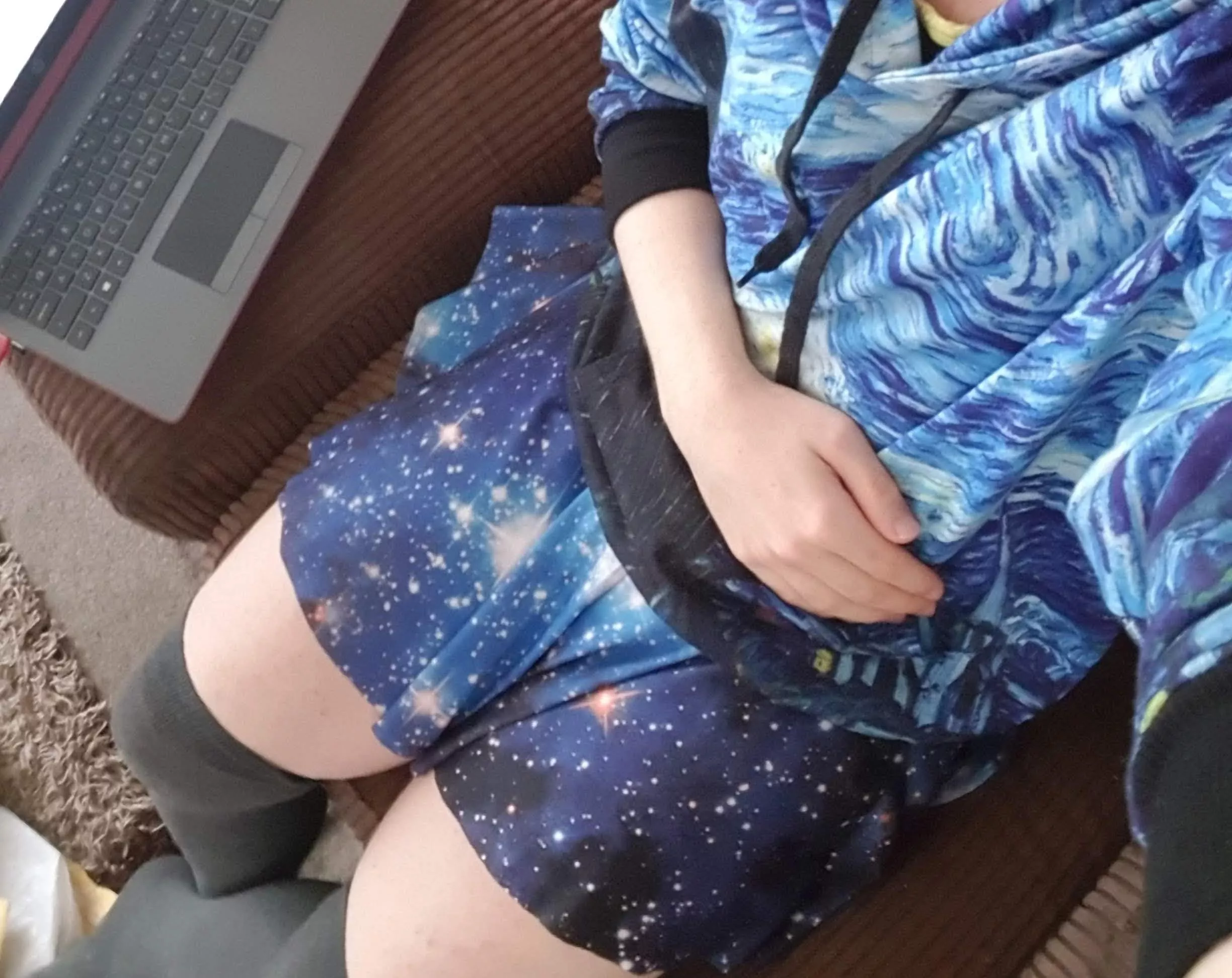 trans femboy, am sorry if my thighs are too thick...🥺(first post)