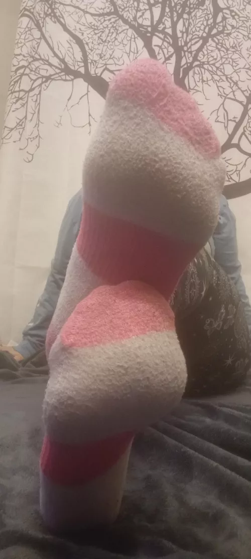 Two workouts and a ten hour shift on my feet today! You won't get a better pair from a single day wear, and they can be yours for only $15! DM me loves!