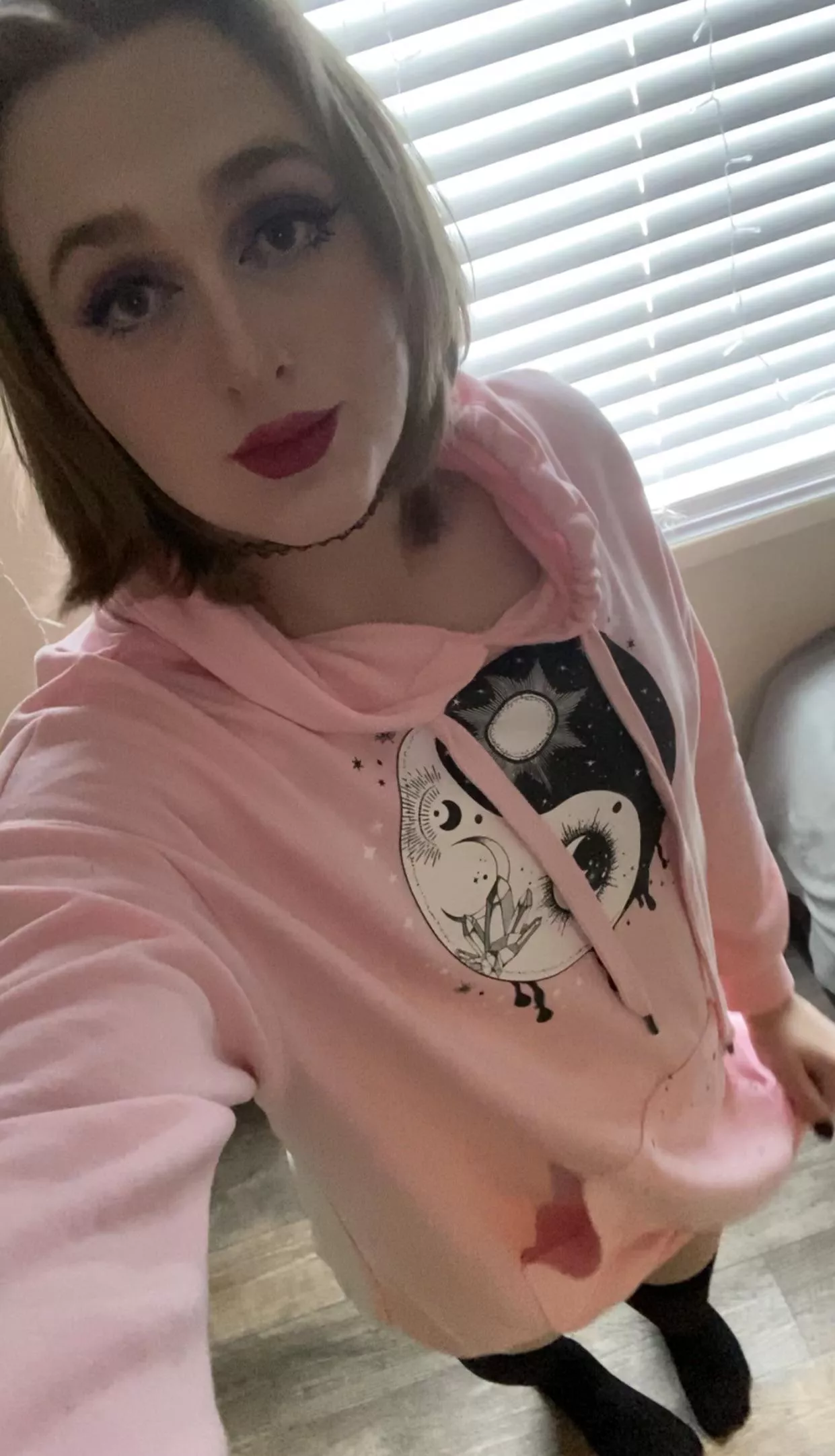 Used to being lonely… at least I have thigh highs :’)