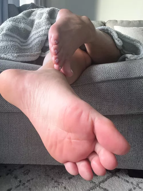 Want to join me on the couch? You can rub my feet allll you want.
